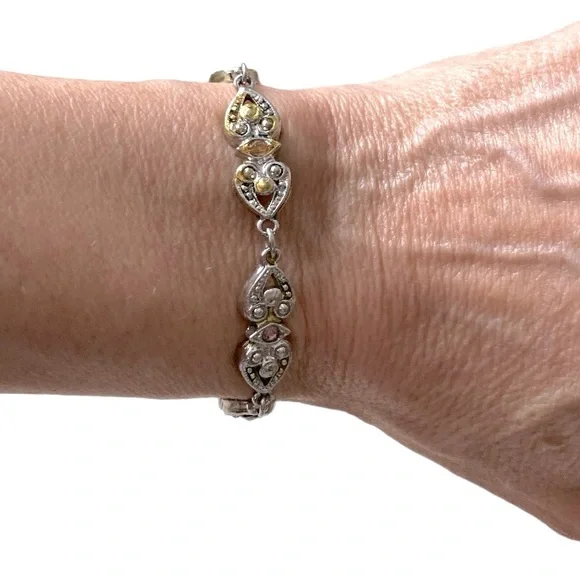 VNT Avon Bundle Heart Shape Link Bracelet with perfume bottle - Picture 7 of 9